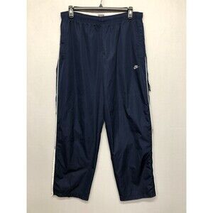Vintage Nike Men Drawstring Pull On Mesh Lined Track Pants Size XXL Blue M163 -5